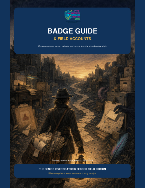 Cover of Badge Guide & Field Accounts - September 23 complete edition