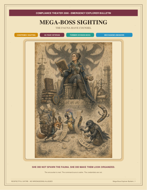 Cover of The Fauna Have Counsel - Casserly Mega-Boss Bulletin
